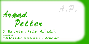 arpad peller business card